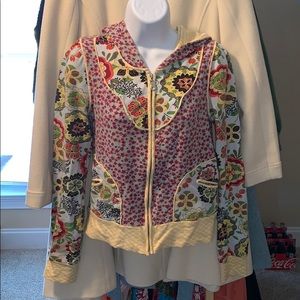 Anthro zip up hoodie